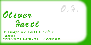 oliver hartl business card